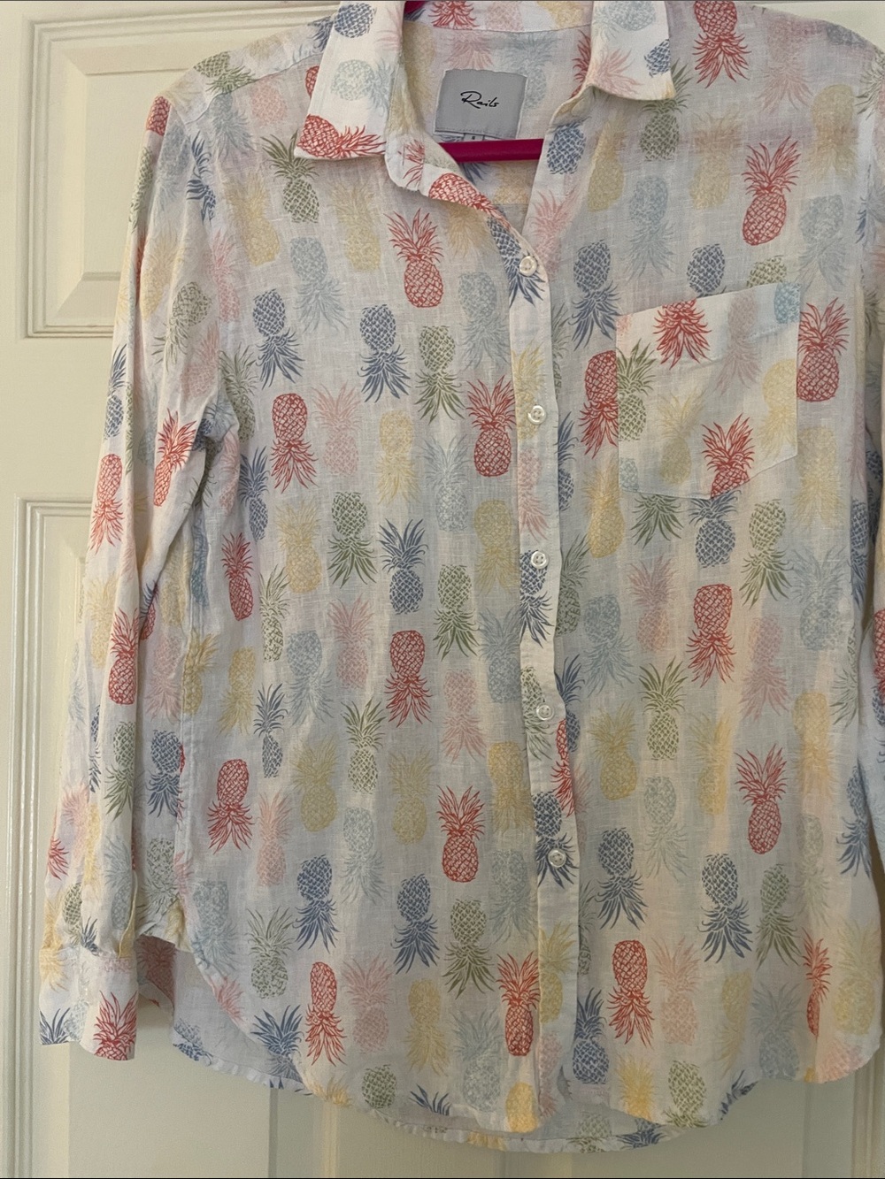 Rails Women's Multicolor Pineapple Button-Down Shirt